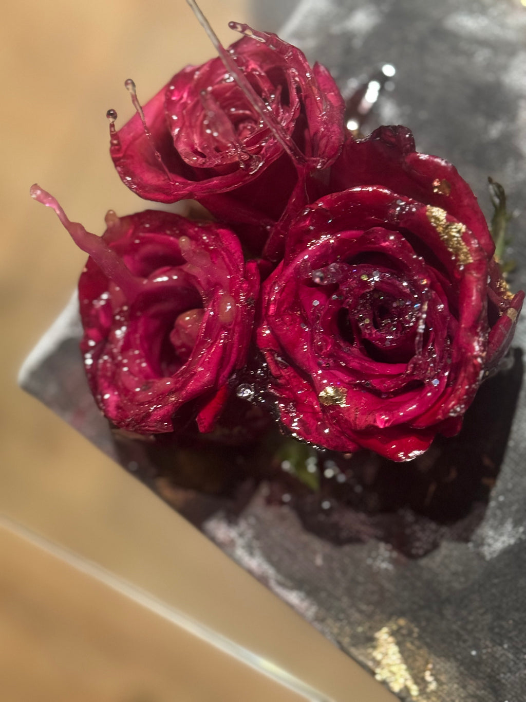 Custom Real Rose Canvas