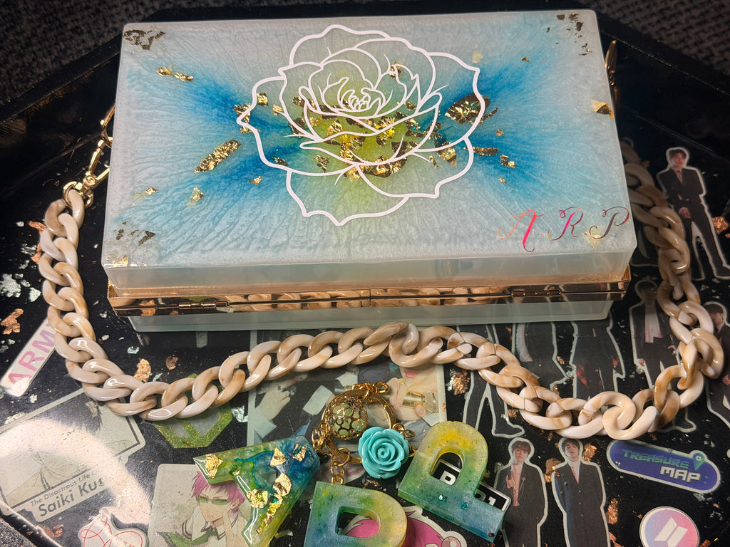 Handmade Resin Clutch Purse