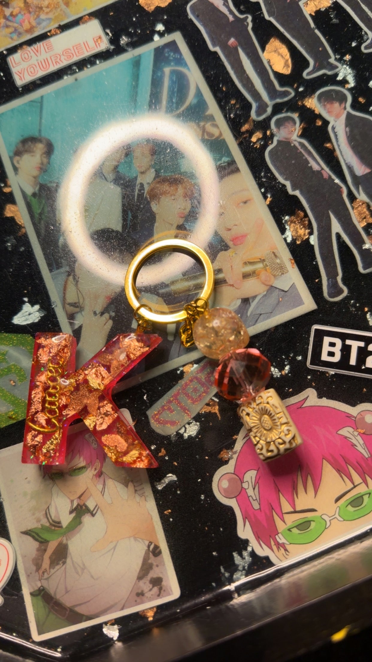 Custom Resin Letter Keychain