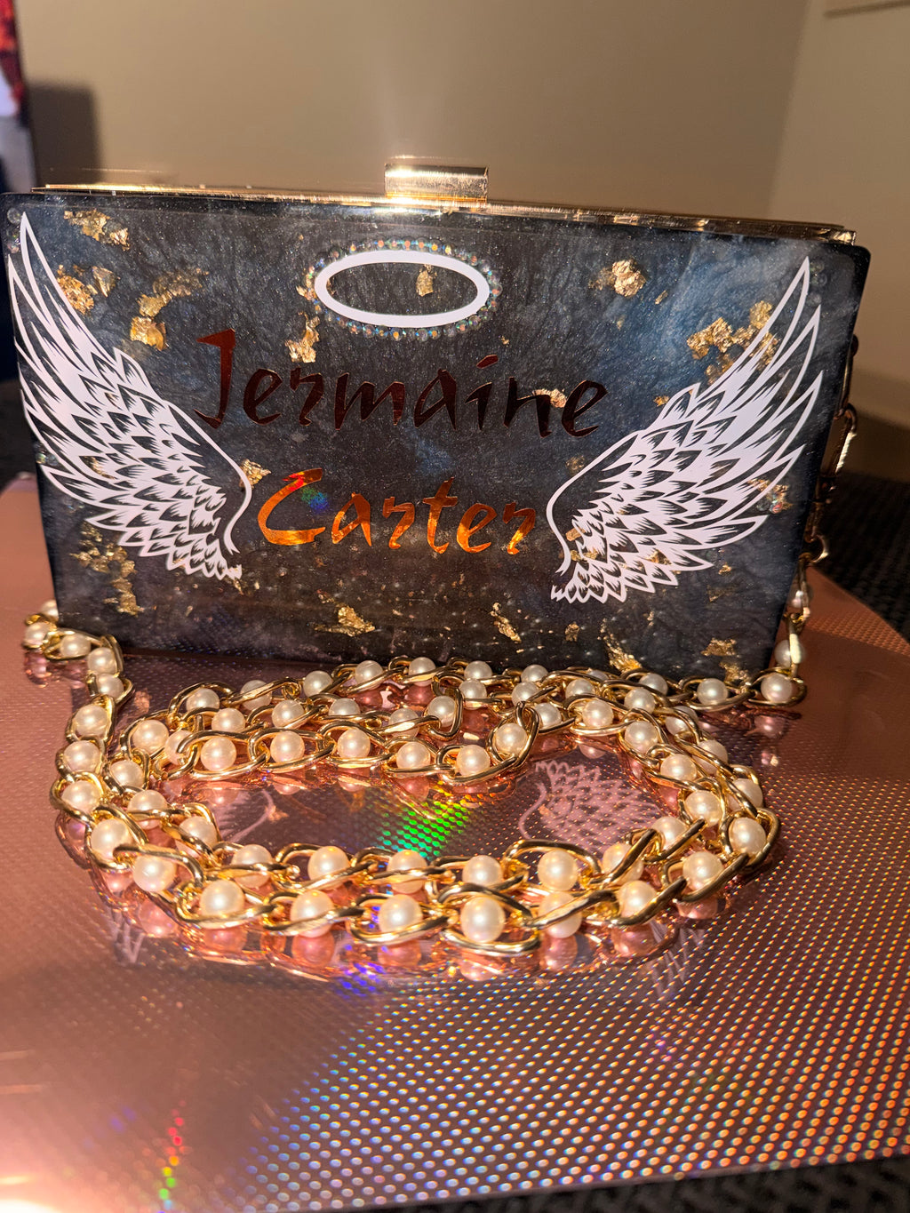 Custom Memorial Resin Clutch