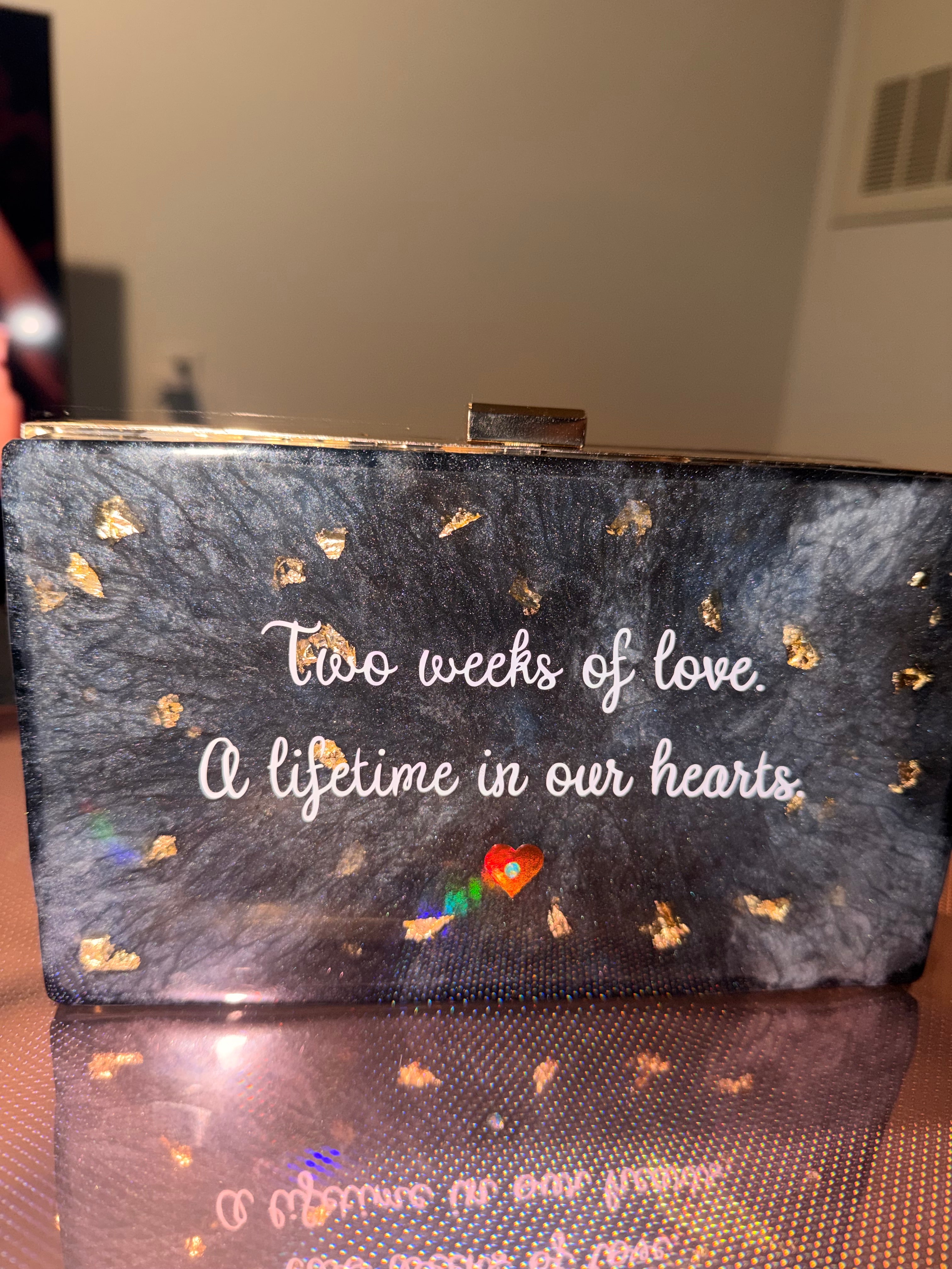 Custom Memorial Resin Clutch