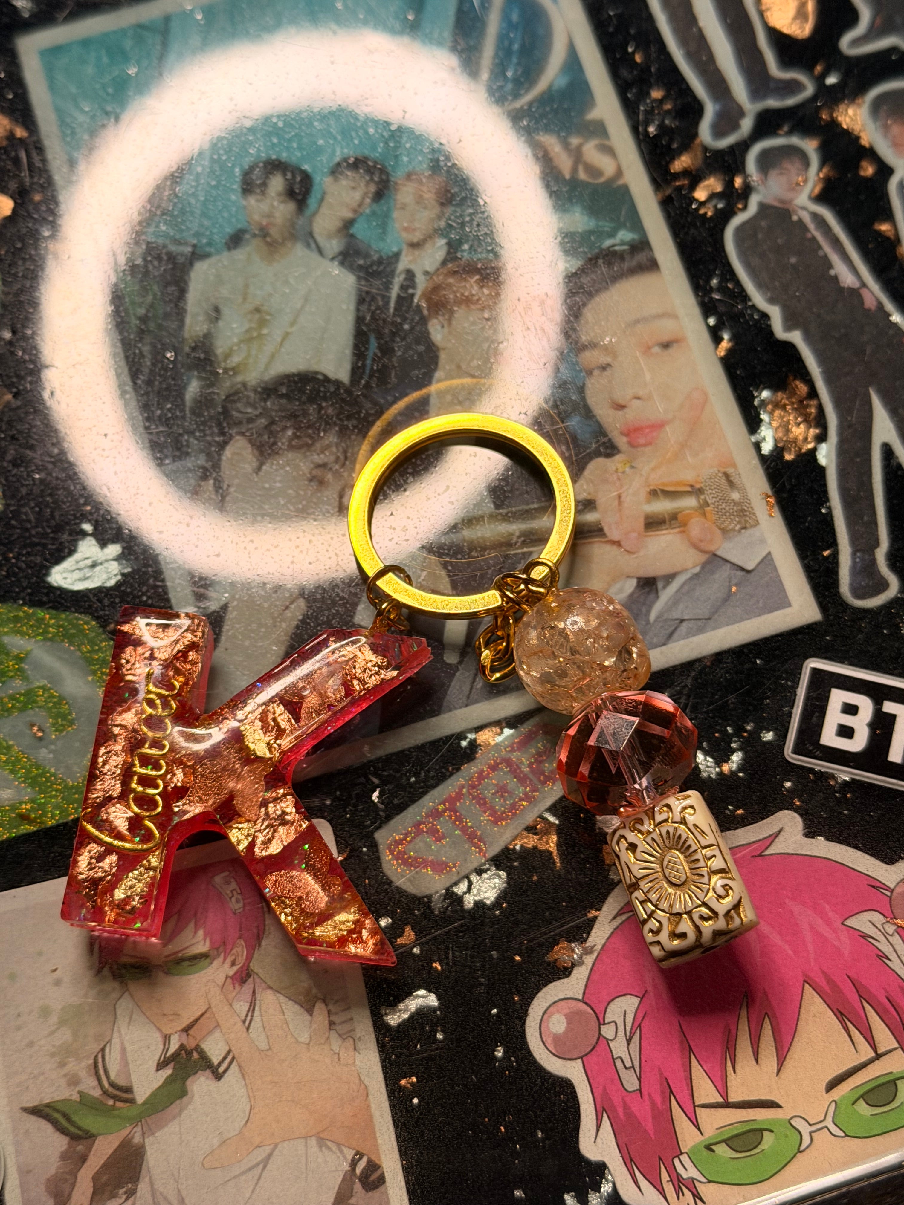 Custom Resin Letter Keychain
